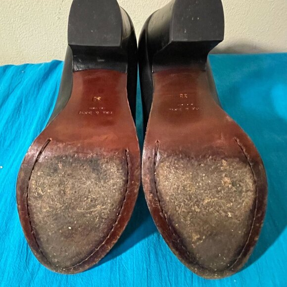 Rag & Bone Grove Black Leather Ankle Booties with Leather Sole Womens Size 38 - Picture 5 of 9